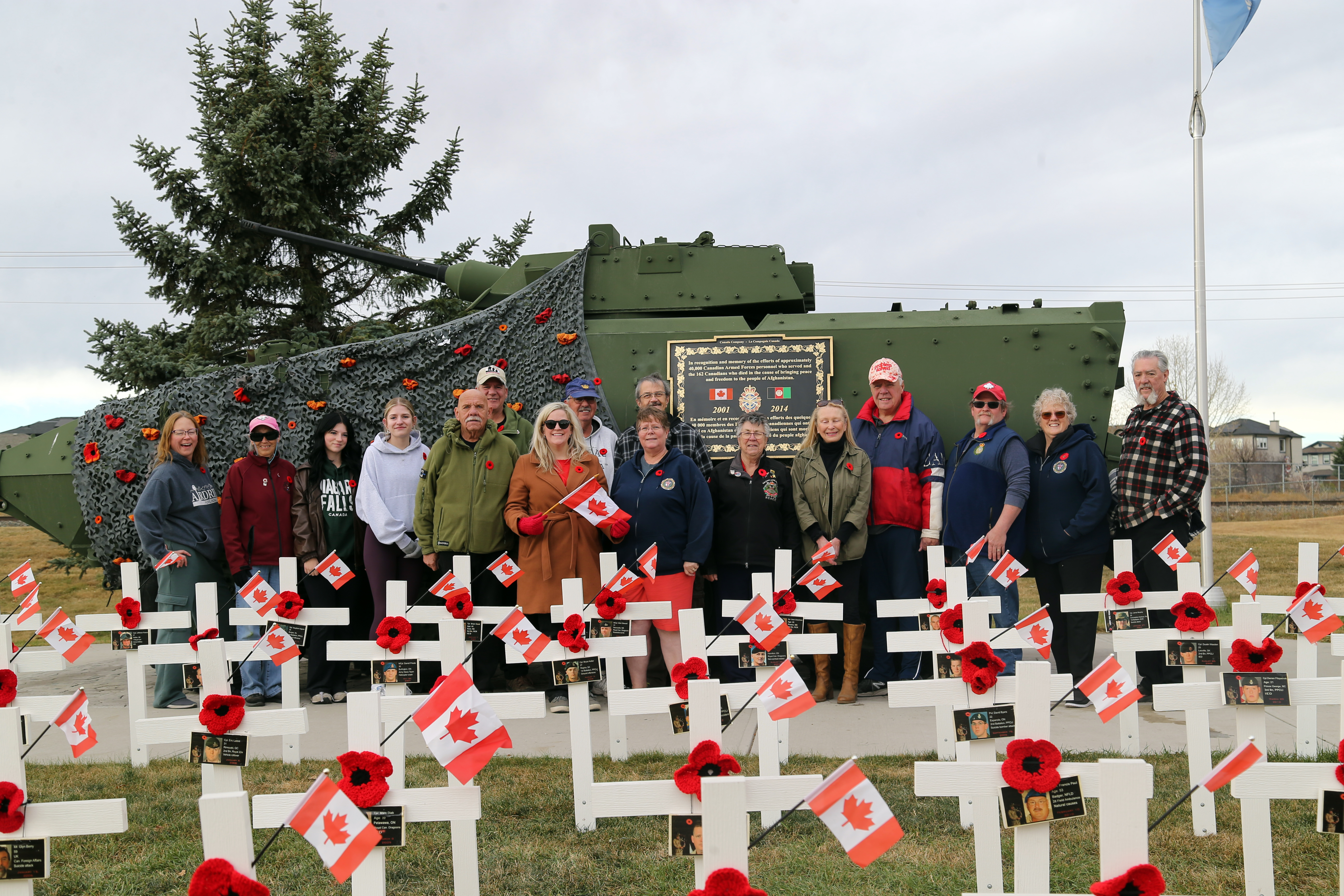 Crosses rise beside Airdrie’s LAV monument to honour fallen from(00)